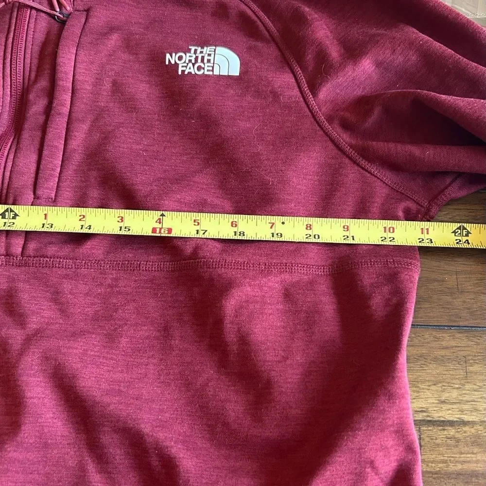 The North Face ½ Zip Pullover Jacket Size XL Men's Heathered Maroon Canyon-lands